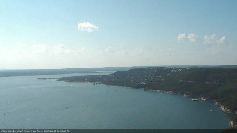 Lake Travis webcam, August 17, 2019 3:40 PM CT