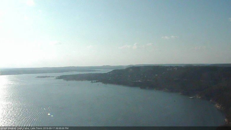 Lake Travis webcam, August 17, 2019 5:10 PM CT