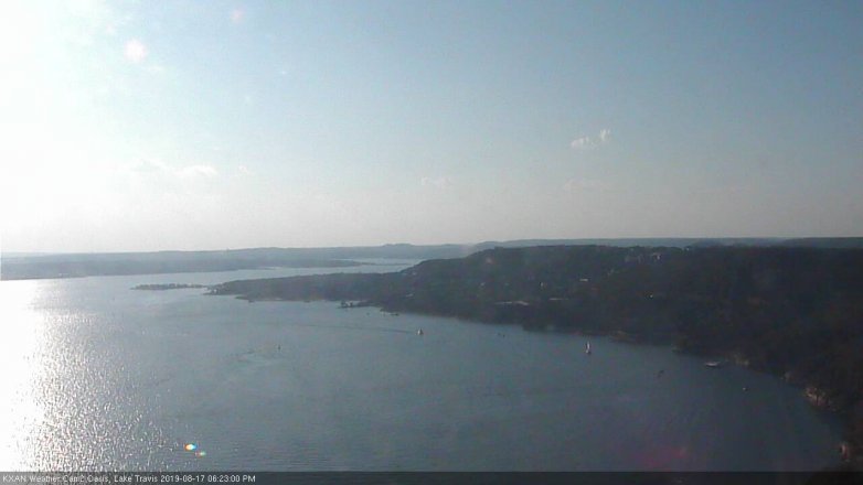 Lake Travis webcam, August 17, 2019 5:25 PM CT