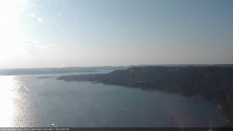 Lake Travis webcam, August 17, 2019 5:35 PM CT