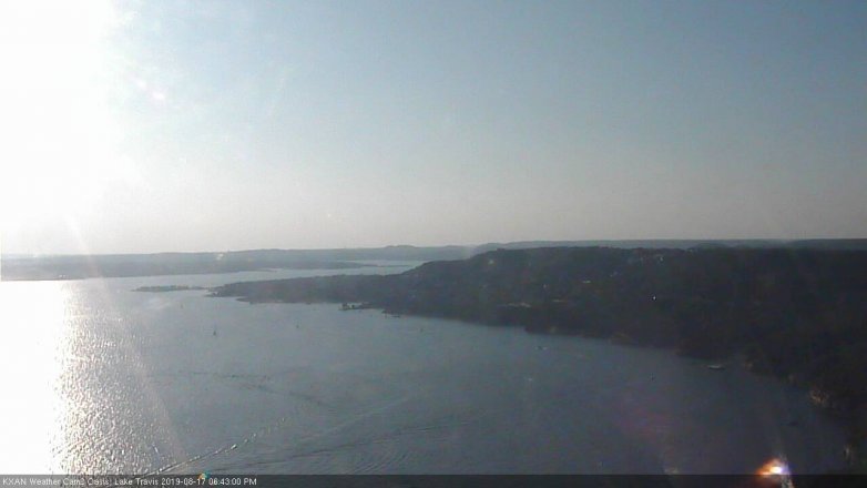 Lake Travis webcam, August 17, 2019 5:45 PM CT