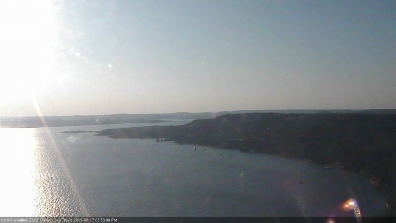 Lake Travis webcam, August 17, 2019 5:55 PM CT