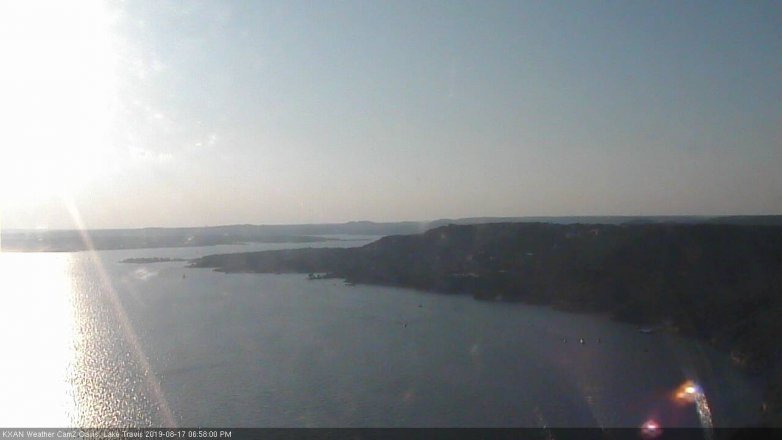 Lake Travis webcam, August 17, 2019 6:00 PM CT