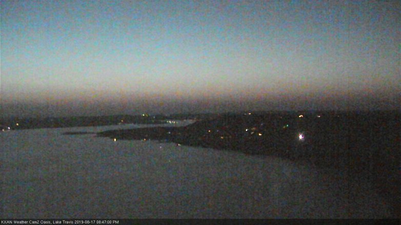 Lake Travis webcam, August 17, 2019 7:50 PM CT