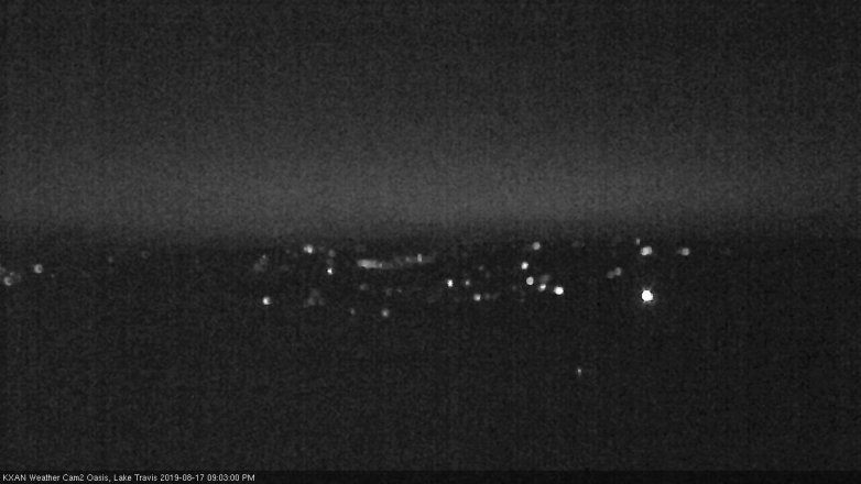 Lake Travis webcam, August 17, 2019 8:05 PM CT