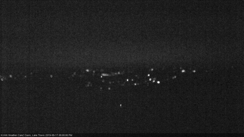 Lake Travis webcam, August 17, 2019 8:10 PM CT