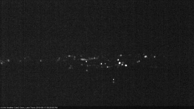 Lake Travis webcam, August 17, 2019 8:30 PM CT