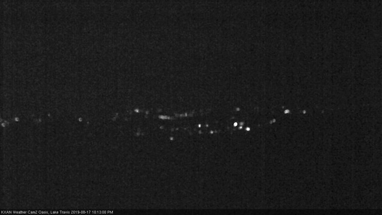 Lake Travis webcam, August 17, 2019 9:15 PM CT