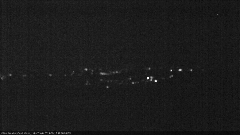 Lake Travis webcam, August 17, 2019 9:30 PM CT