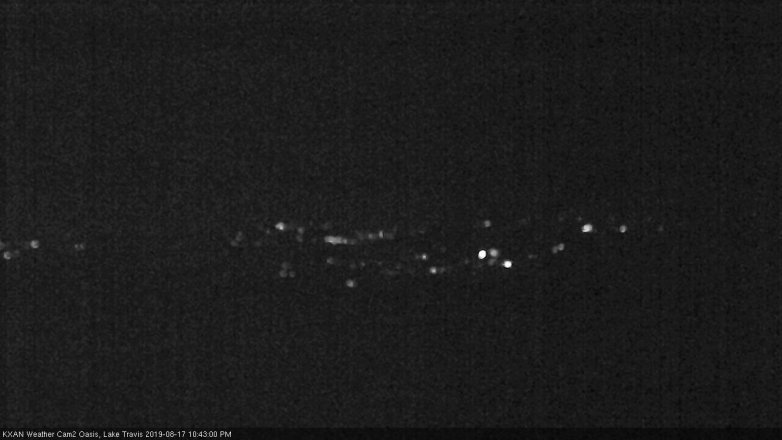 Lake Travis webcam, August 17, 2019 9:45 PM CT