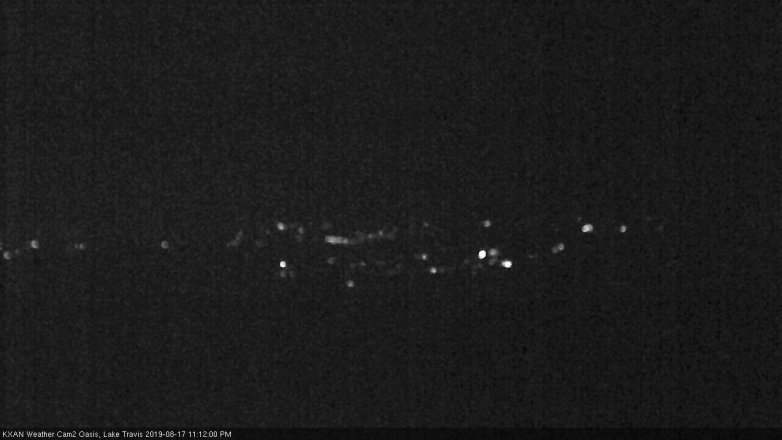 Lake Travis webcam, August 17, 2019 10:15 PM CT