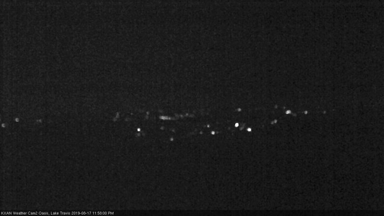 Lake Travis webcam, August 17, 2019 11:00 PM CT