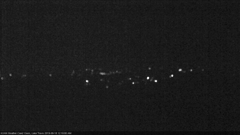 Lake Travis webcam, August 17, 2019 11:20 PM CT