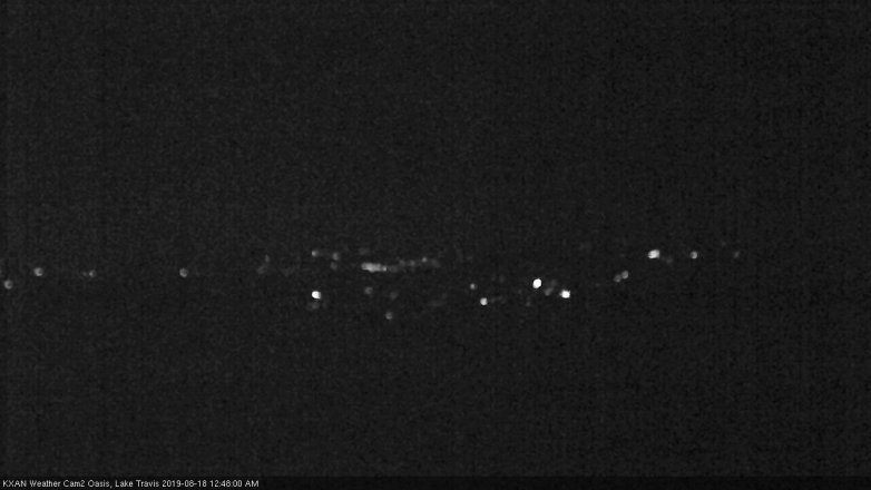 Lake Travis webcam, August 17, 2019 11:50 PM CT