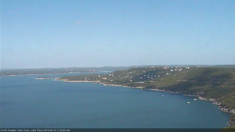 Lake Travis webcam, August 18, 2019 10:30 AM CT