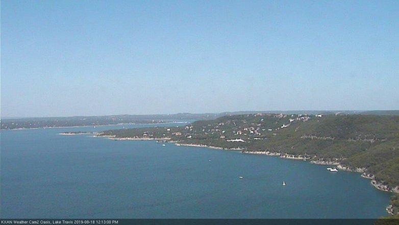 Lake Travis webcam, August 18, 2019 11:15 AM CT