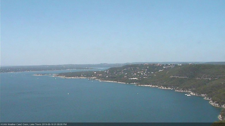 Lake Travis webcam, August 18, 2019 12:10 PM CT