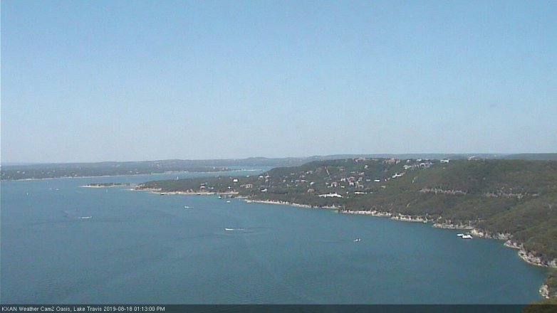 Lake Travis webcam, August 18, 2019 12:15 PM CT