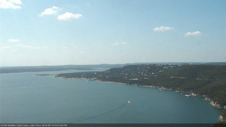 Lake Travis webcam, August 18, 2019 2:45 PM CT