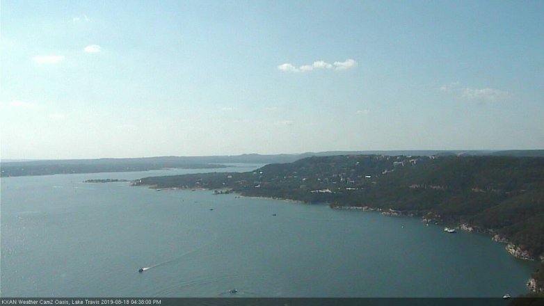 Lake Travis webcam, August 18, 2019 3:40 PM CT