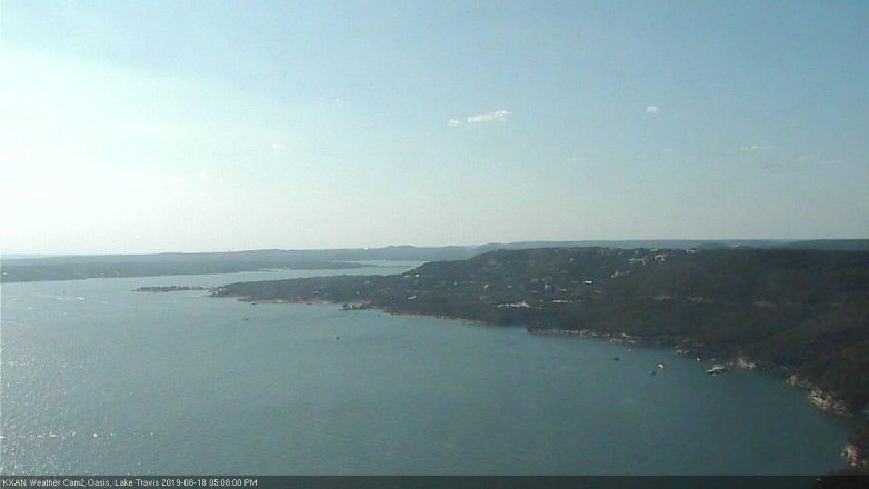 Lake Travis webcam, August 18, 2019 4:10 PM CT