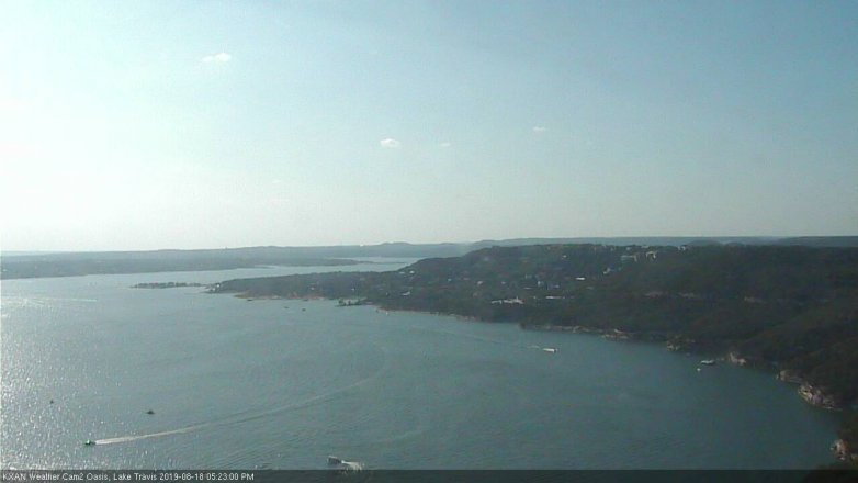Lake Travis webcam, August 18, 2019 4:25 PM CT