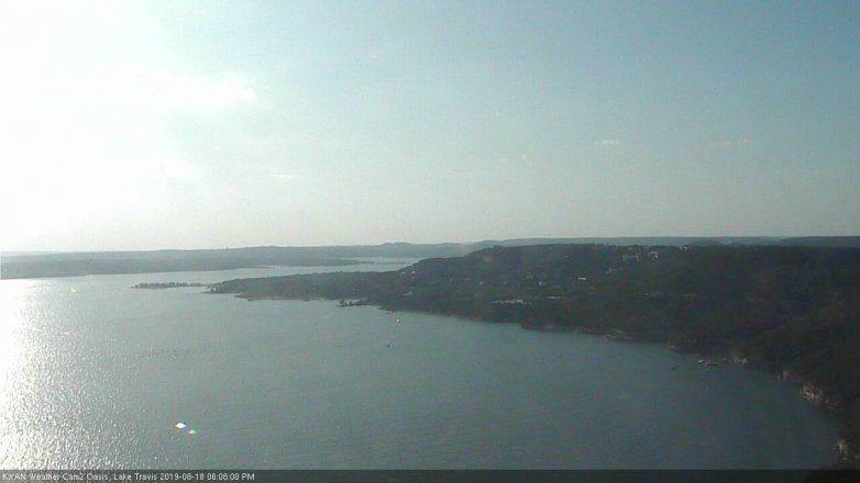 Lake Travis webcam, August 18, 2019 5:10 PM CT