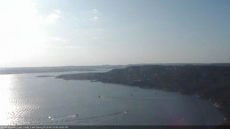 Lake Travis webcam, August 18, 2019 5:20 PM CT