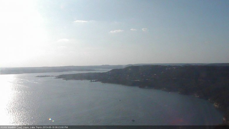 Lake Travis webcam, August 18, 2019 5:25 PM CT