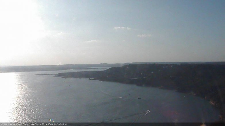 Lake Travis webcam, August 18, 2019 5:35 PM CT
