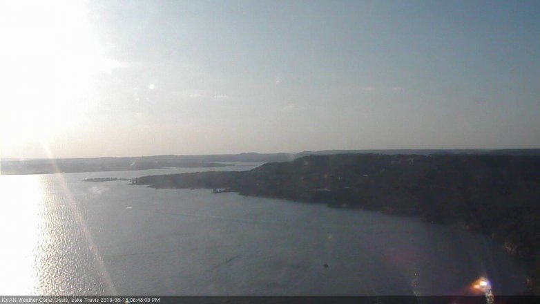 Lake Travis webcam, August 18, 2019 5:50 PM CT