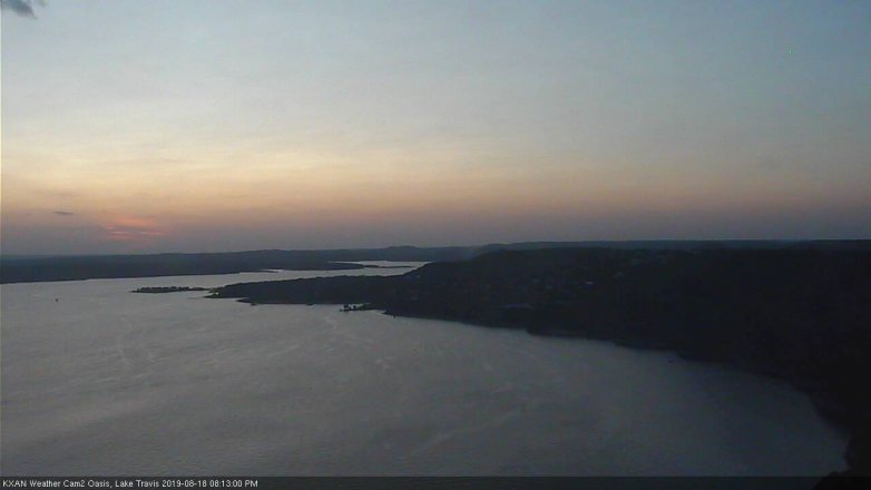 Lake Travis webcam, August 18, 2019 7:15 PM CT