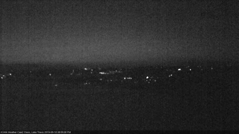 Lake Travis webcam, August 18, 2019 8:00 PM CT