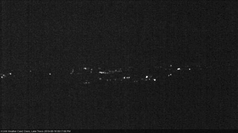 Lake Travis webcam, August 18, 2019 8:20 PM CT