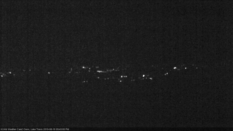 Lake Travis webcam, August 18, 2019 8:45 PM CT