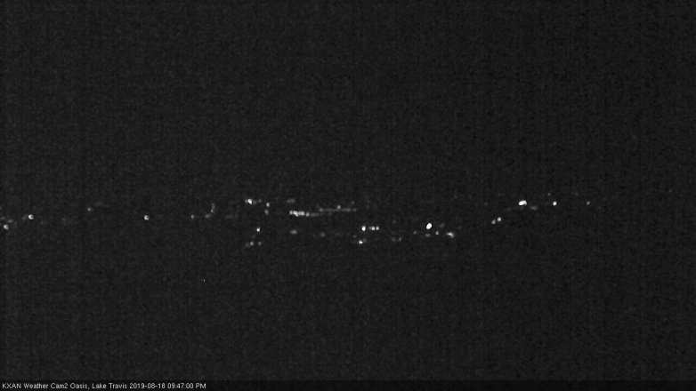 Lake Travis webcam, August 18, 2019 8:50 PM CT