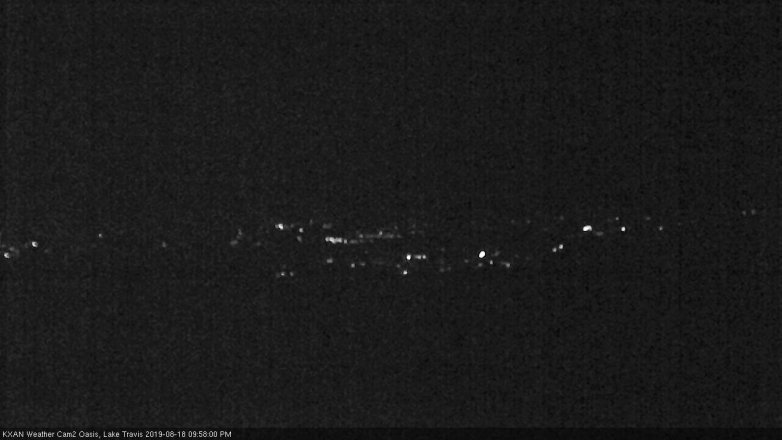 Lake Travis webcam, August 18, 2019 9:00 PM CT