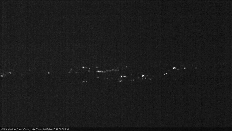 Lake Travis webcam, August 18, 2019 9:10 PM CT