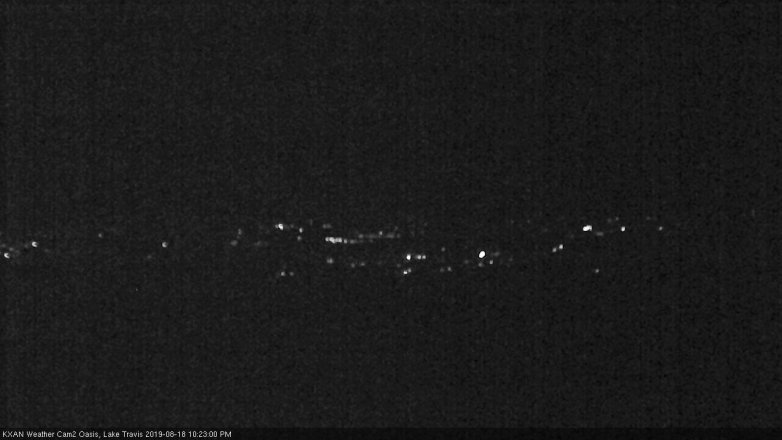 Lake Travis webcam, August 18, 2019 9:25 PM CT