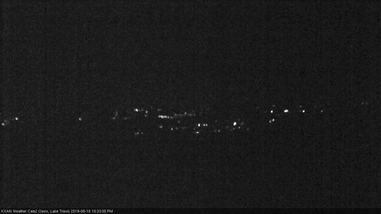 Lake Travis webcam, August 18, 2019 9:35 PM CT