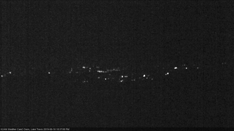 Lake Travis webcam, August 18, 2019 9:40 PM CT