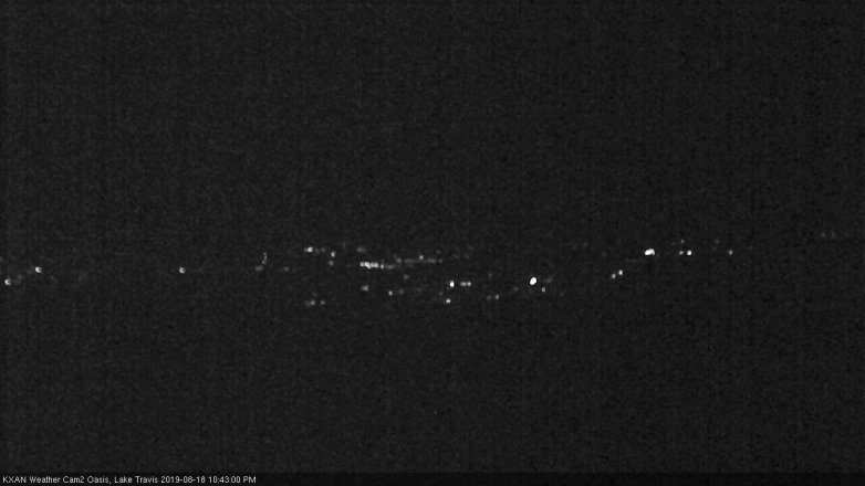 Lake Travis webcam, August 18, 2019 9:45 PM CT
