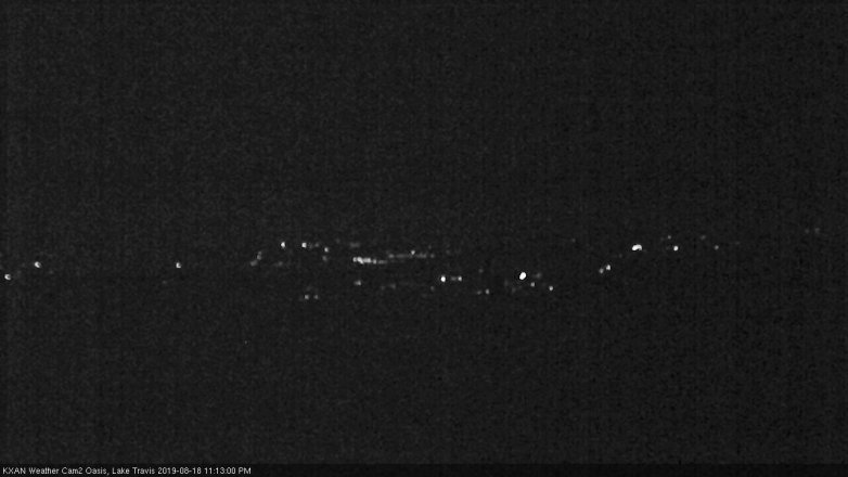 Lake Travis webcam, August 18, 2019 10:15 PM CT
