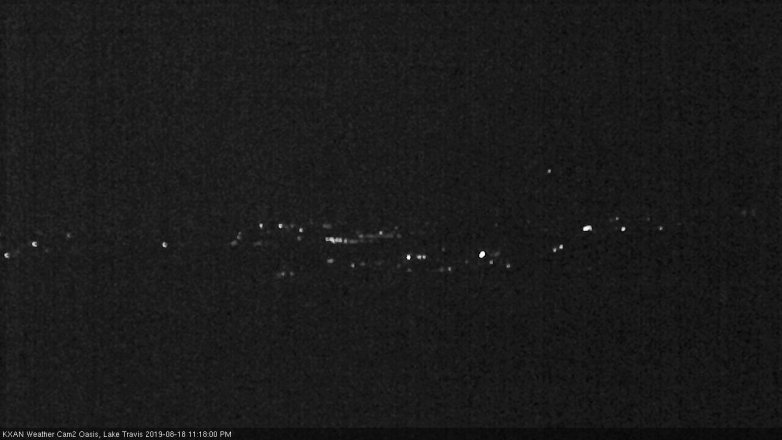 Lake Travis webcam, August 18, 2019 10:20 PM CT