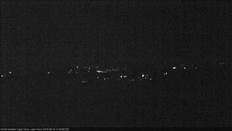 Lake Travis webcam, August 18, 2019 10:40 PM CT