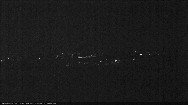 Lake Travis webcam, August 18, 2019 10:45 PM CT