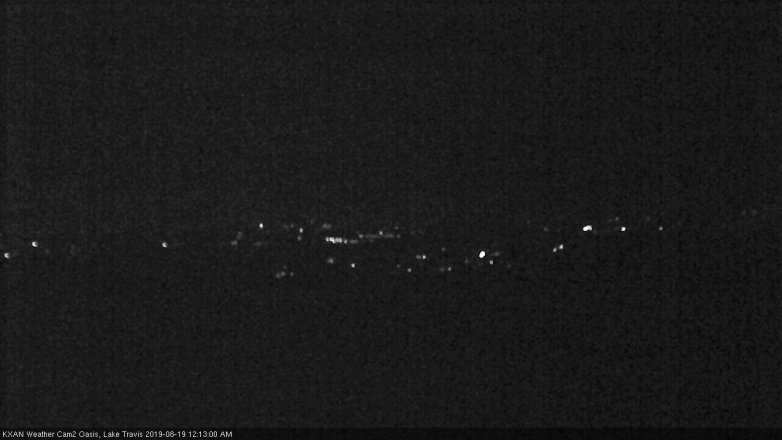 Lake Travis webcam, August 18, 2019 11:15 PM CT