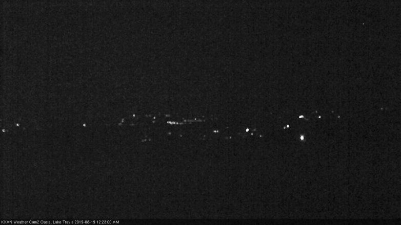 Lake Travis webcam, August 18, 2019 11:25 PM CT