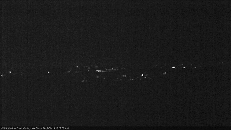 Lake Travis webcam, August 18, 2019 11:30 PM CT