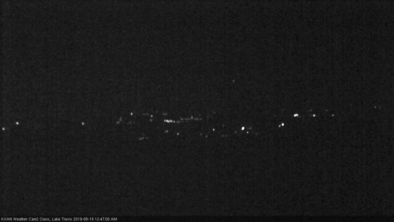 Lake Travis webcam, August 18, 2019 11:50 PM CT